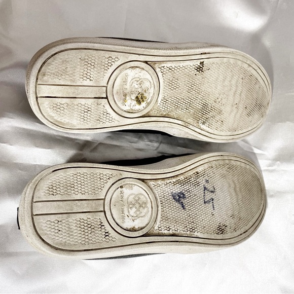 DAISY FUENTES faux leather logo print elastic gussets thick sole slip on shoes 8 - Picture 8 of 8